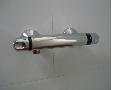 EXPOSED TORPEDO STYLE THERMOSTATIC BAR SHOWER VALVE, 1/2"BSP LOWER OUTLET