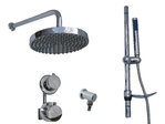 TWO WAY DUAL FUNCTION THERMOSTATIC RAIN SHOWER SET