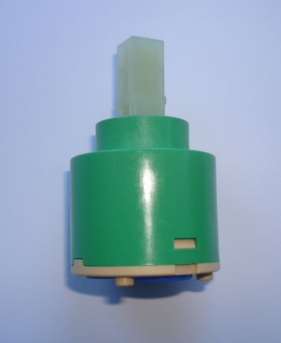40mm Ceramic Disc Cartridge for Mixer Taps or Shower Valves, Green Colour, separate seals
