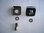 Chrome Square Style Wall Mounting S Tail Connections Cover Plate Kit - Pair