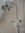 TRADITIONAL ANTIQUE STYLE VICTORIAN WALL MOUNTED BATH MIXER TAPS, RISER, RAIN HEAD & HAND SHOWER SET