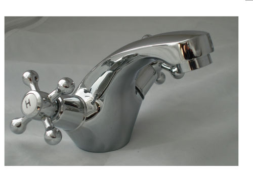 LOW OR HIGH PRESSURE TRADITIONAL VICTORIAN MONO BASIN MIXER TAP X HANDLES, 018LP